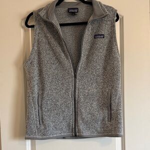 Women's Patagonia Light Gray Heather Fleece Vest